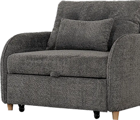 Caelan Grey Single Seater Sofa Bed